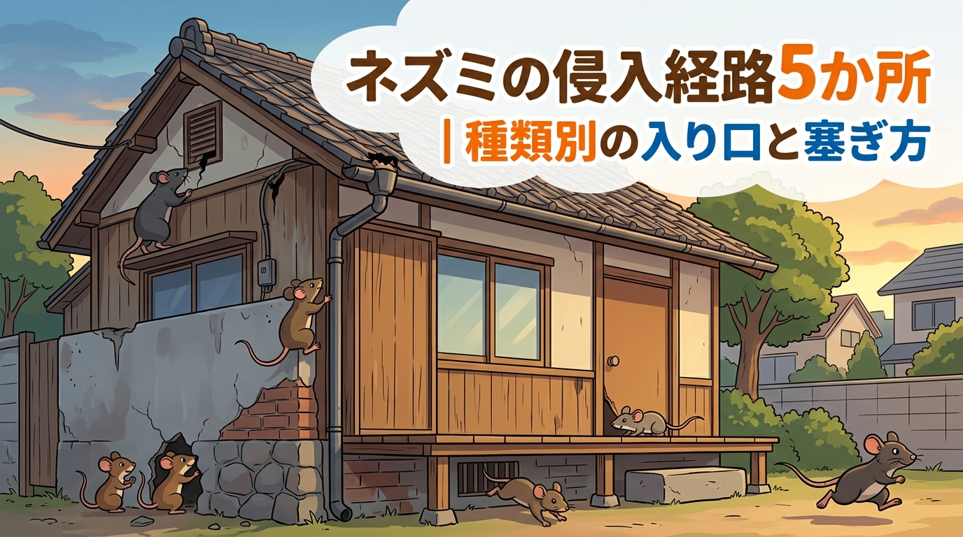 ネズミ 侵入経路 侵入口